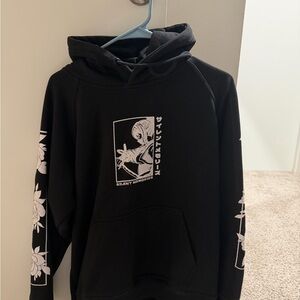 Black Graphic Hoodie